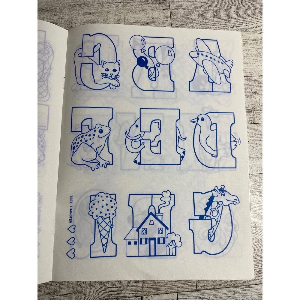 Alphabet Transfer Collection Craftways Corporation 1992 Iron-on Patterns Booklet